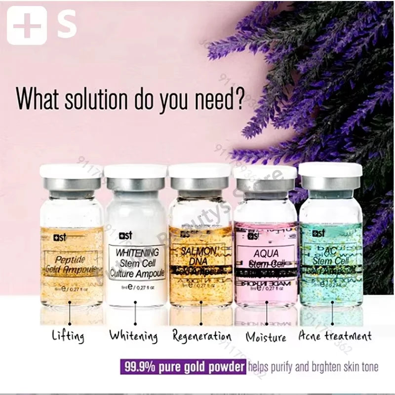 Korea 8ml BB Cream Skin Booster Kit Salmon DNA /Peptide Whitening Moisturize Rejuvenation Essence Facial Skin Care Beauty