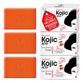 3pcs Kojic Acid Soap Cleansing and Moisturizing Handmade Soap for Bathing, Face Washing, and Skin Moisturization