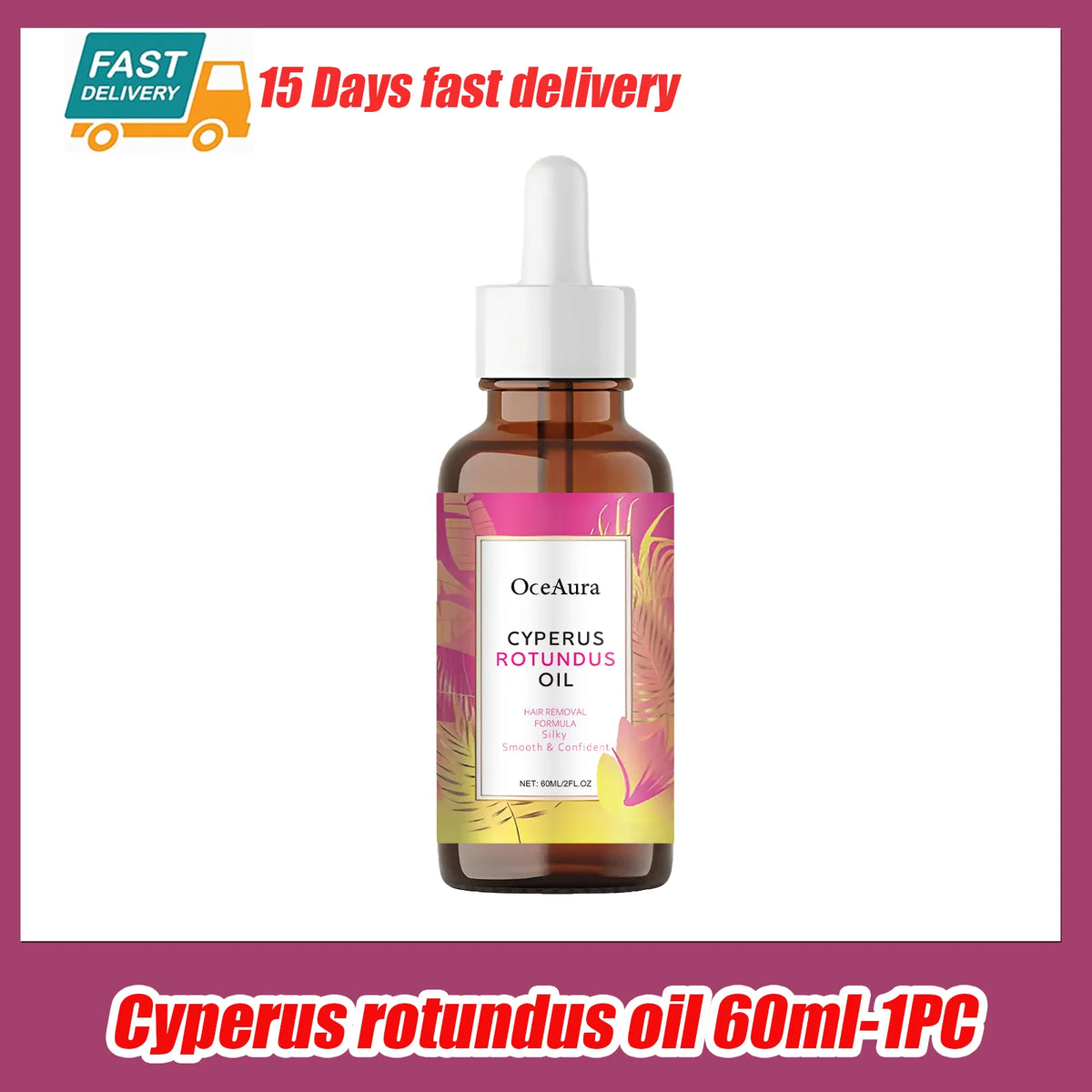 Cyperus Rotundus Oil for Hair Removal Soft Smooth Skin Care Deep Hydration Anti Hair Growth Inhibition After Shave Oil