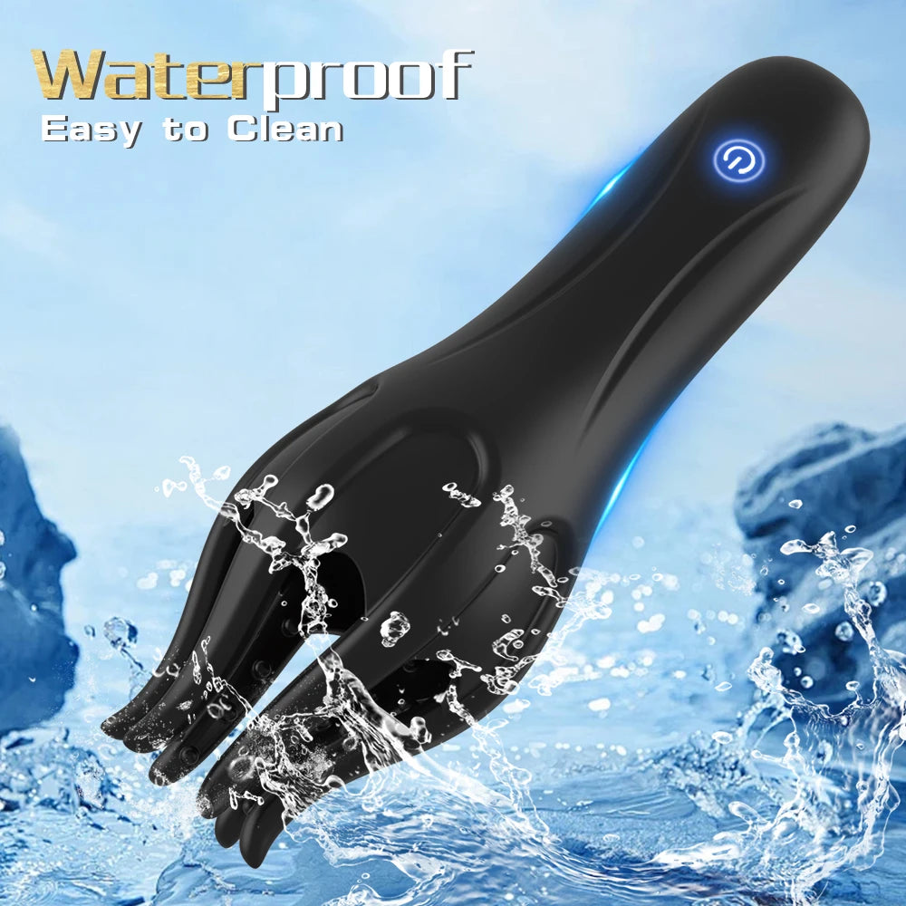 Sex Toy Glans Vibrating Masturbator For Men Tongue Licking Sex Oral Blowjob Lasting Delay Ejaculation Training Male Toy For Male