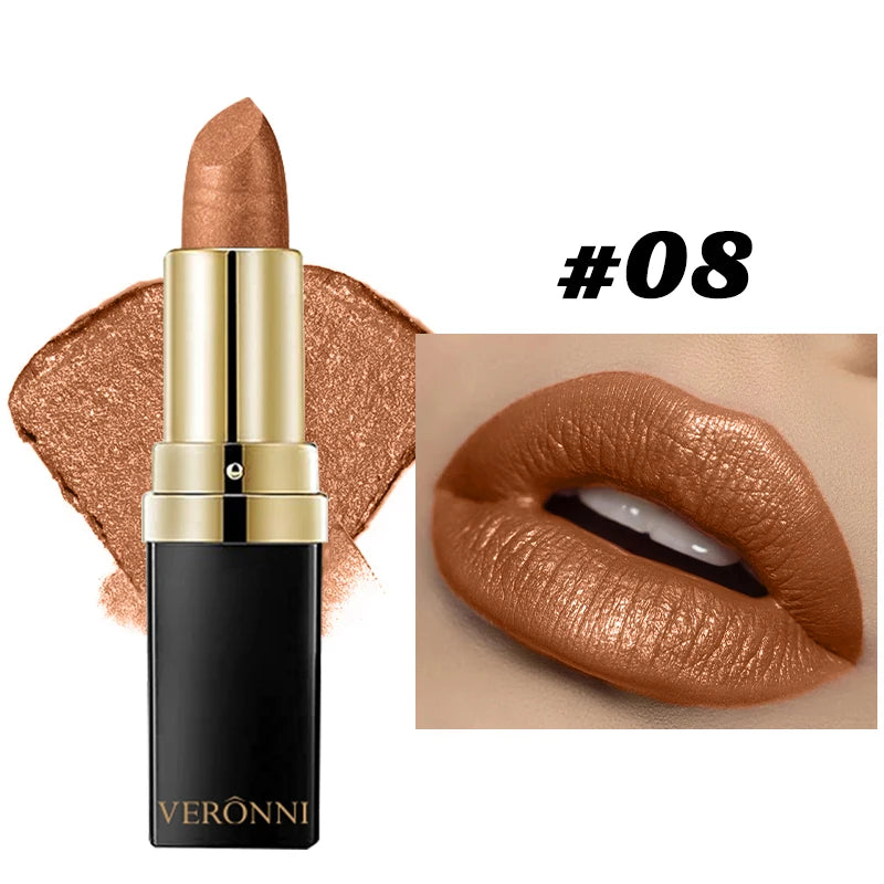 Diamond Lipstick, Hydrating Sparkling Solid Lip Glaze, Shimmer Lip Gloss, Waterproof Long-Lasting Lip Glossy, Highly Pigmented S