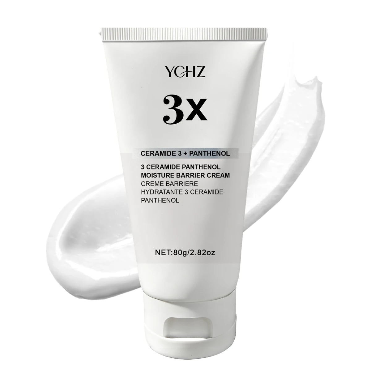 3X Ceramide Panthenol Moisturizing Barrier Cream, Suitable for All Skin Types, Daily Facial Moisturizer, Soothing, Non-Comedogenic, Contains Centella Asiatica, Korean Skincare, 80g