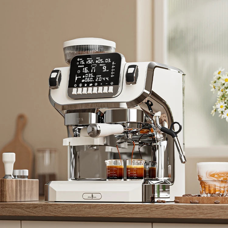 Profesional Home 3 1 15Bar Cafetera Machine Commercial Automatic Espresso Coffee  for Hotels Outdoor Use