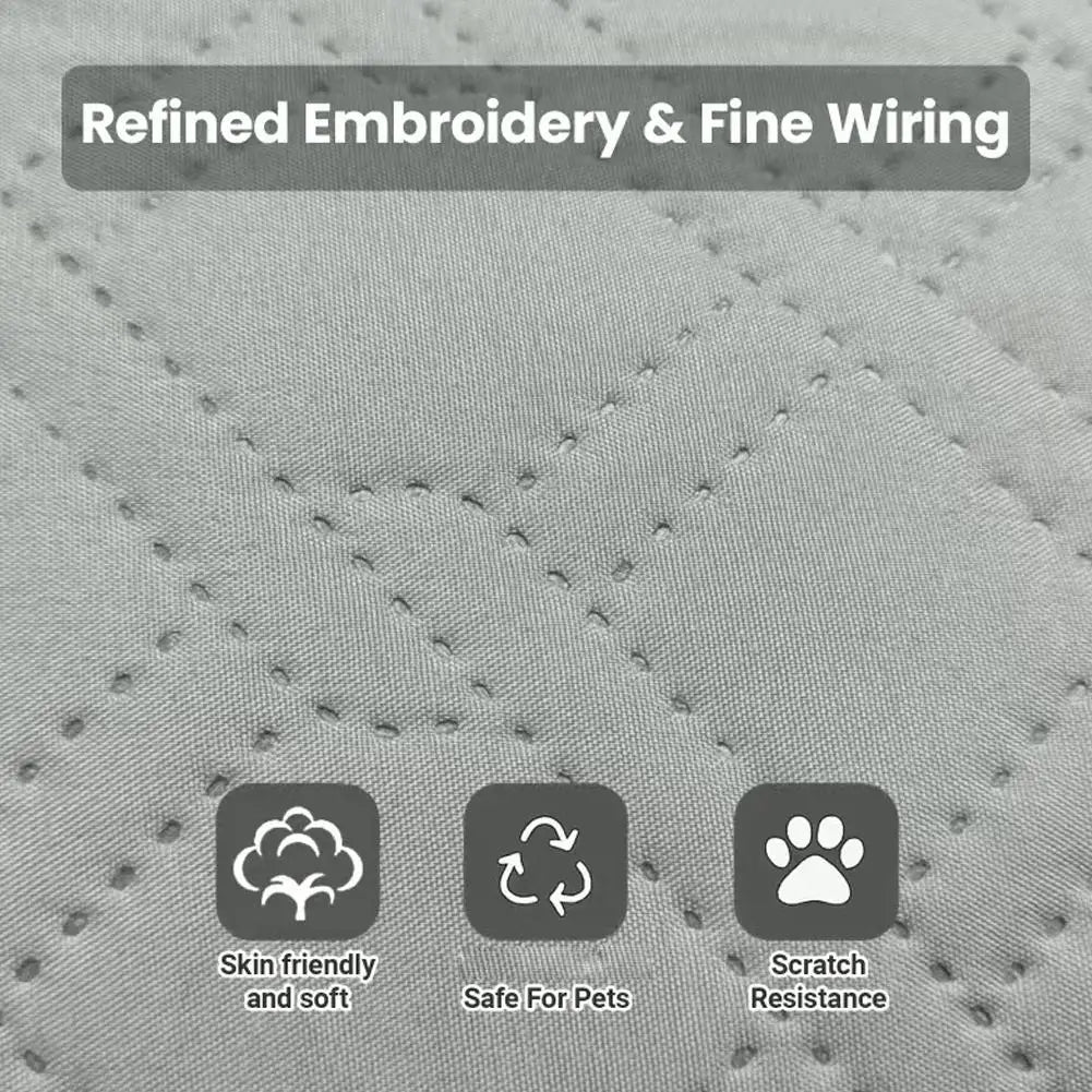 Pet Cooling Mat Breathable Dog Bed Pad Summer Cooling Bed For Cats Dogs Machine Washable Soft Comfortable Grey Mat All Sizes