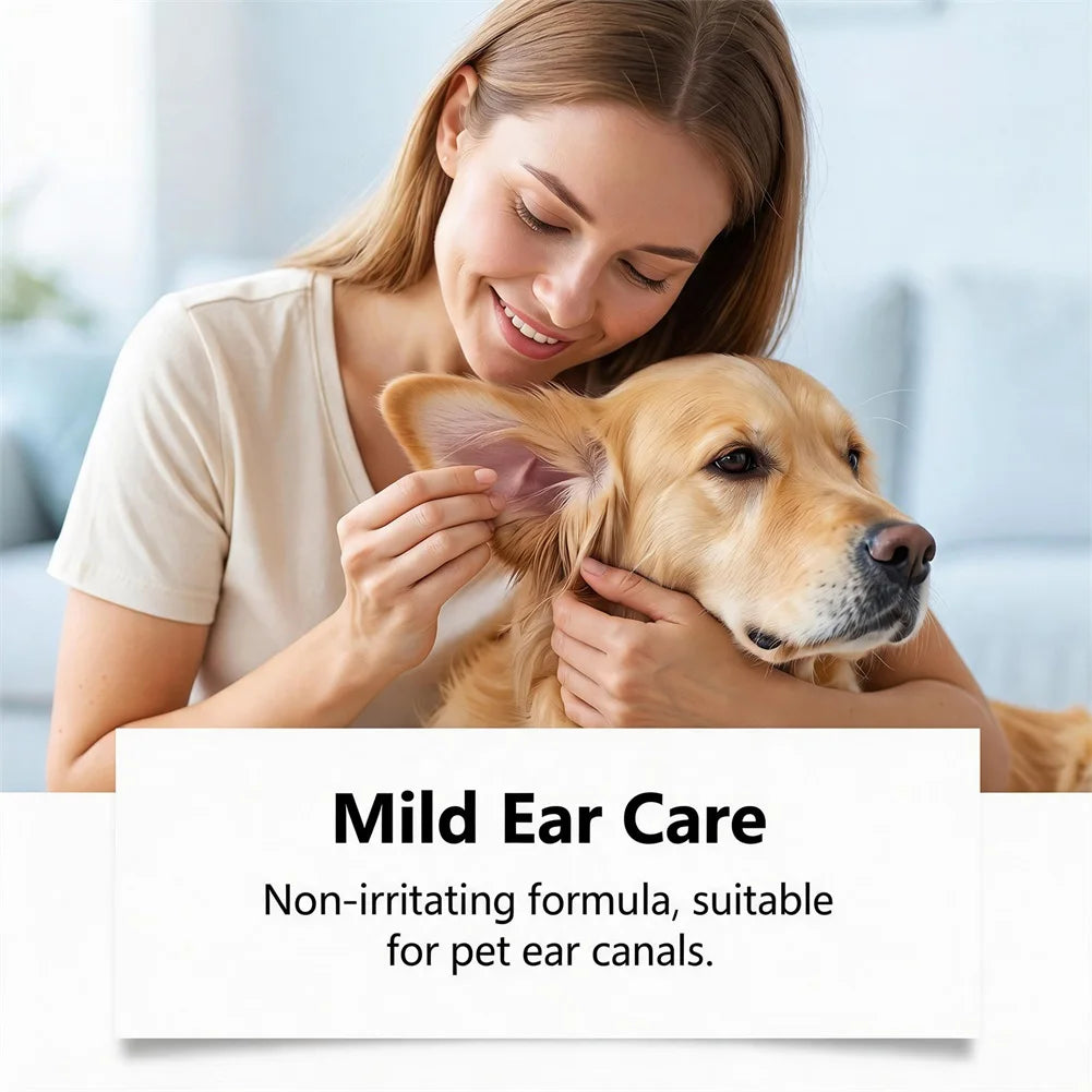 Ear Cleaner For Dogs And Cats Eliminates Odor And Earwax Buildup Provides Immediate Itch Relief Sensitive Ear Gentle Cleaning
