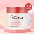 70PCs KOEC Zero Pore Succinic Acid Peel Pad Moisturizing Soothing Exfoliating Acne Care Salicylic Acid Niacinamide Panthenol