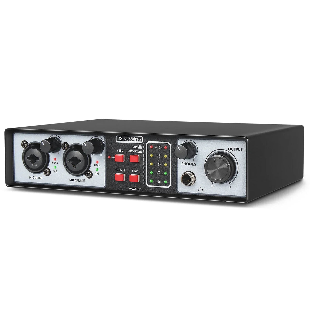 Professional sound card recording 2 Channels mini audio interfaces podcast USB for Musical Instruments Live streaming singing