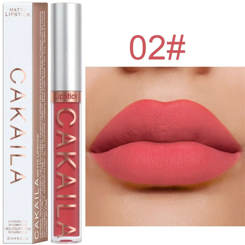 Cosmetics Lip Gloss 18 Colors Long Lasting Liquid Lipstick Lipstick Matte Waterproof