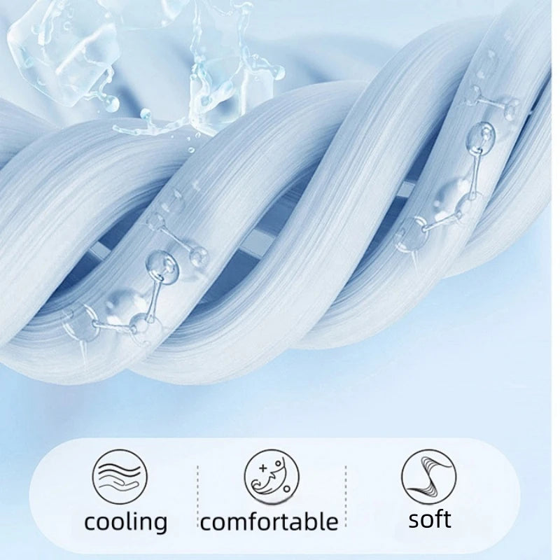 New Soft Cooling Blanket Lightweight Smooth Air Condition Comforter Lightweight Summer Cool Quilt Double Side Cold Bedspread