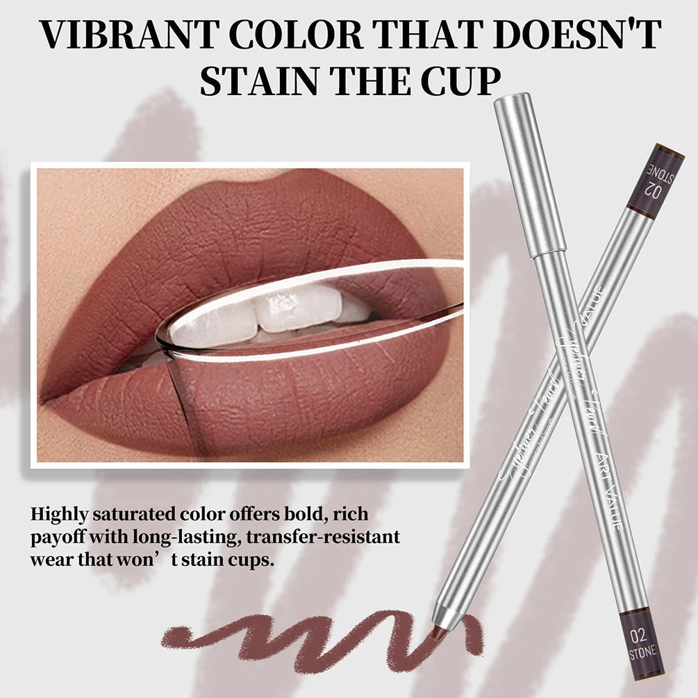 ART VALUE 6 Color Matte Eyeliner Pencil Makeup Sets Easy Coloring Sweat Proof Eyeshadow Pencil Lasting Shimmer Eyeliner Cosmetic