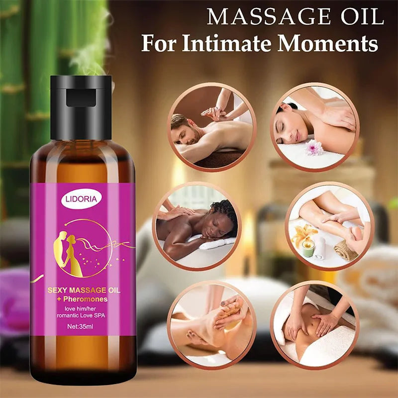 Sexy Men Women Massage Essential Oil Natural Pheromone Relax Stress SPA Romantic Enhance Skin Care Attraction