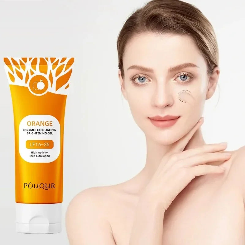 Orange Exfoliating Gel Facial Cleansing Whole Body Scrub Dead Skin Custard