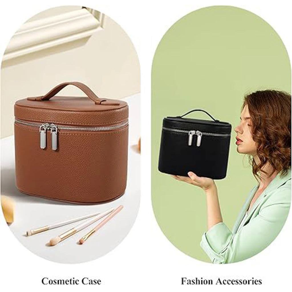 Portable Cosmetic Bag Organizer Large Capacity Travel Makeup Case Organizer for Storage Lipstick Eyebrow Pencil Cosmetics
