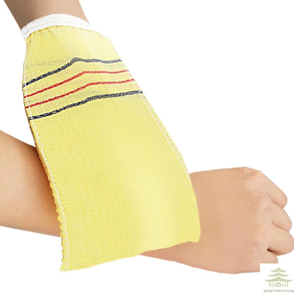 Exfoliating Bath Pad Towels Set Korean Italy Asian Exfoliating Bath Washcloth Body Scrub Shower Soft Polyester Cotton