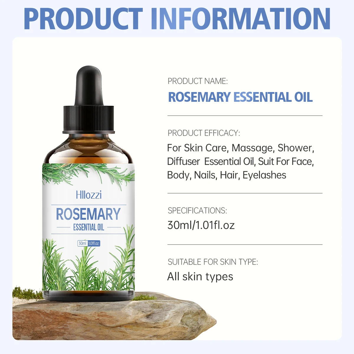 Aceite fortalecedor del cabello del cuero cabelludo, menta y romero, aceites esenciales de biotina, tratamiento nutritivo, punta