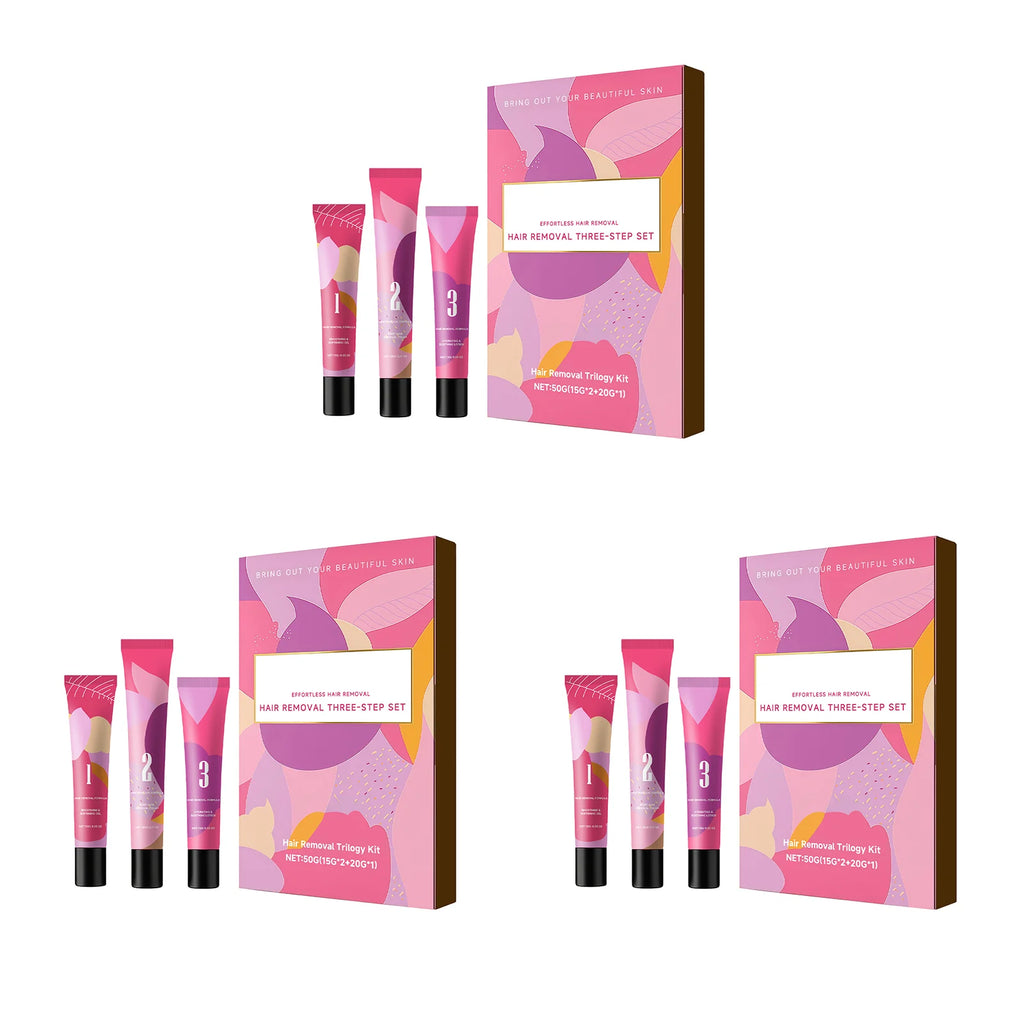 Hair Removal Cream Kit Improving Skin Texture Soothing Sensitive Skin Smoothing Refreshing Nourish Hydrating Painless Depilatory