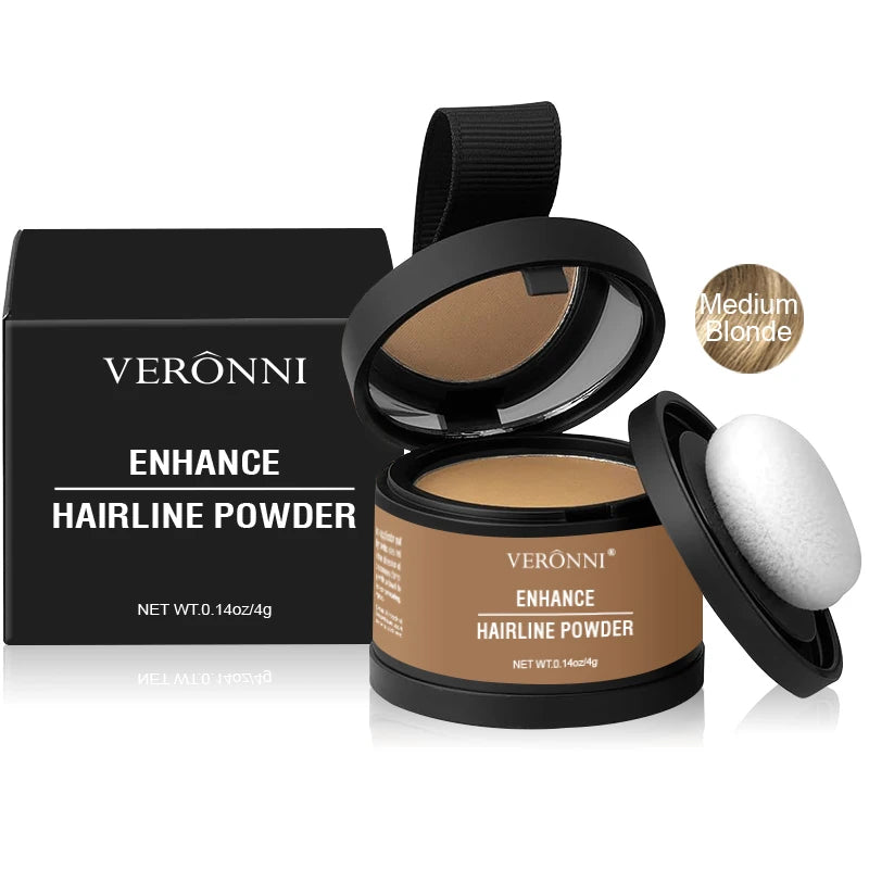 Hair Line Powder 4g Black Root Cover Up Natural Instant Waterproof Hairline Shadow Powder Hair Concealer Coverage 14 Color
