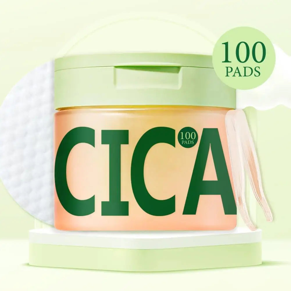 Korean Centella Asiatica 100pcs Soaked Polishing Cotton Pads & NAD+ Anti-Aging Cream, Skin Rejuvenation, Enhance Skin Elasticity