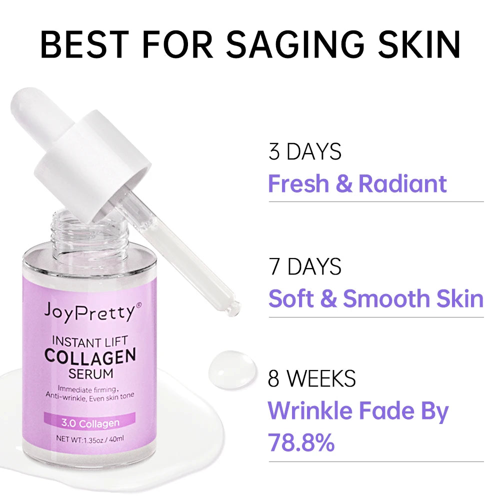 Collagen Face Serum VC Moisturizing Lifting Smoothing Facial Pore Shrinking Nourishing Serum Skin Care Products