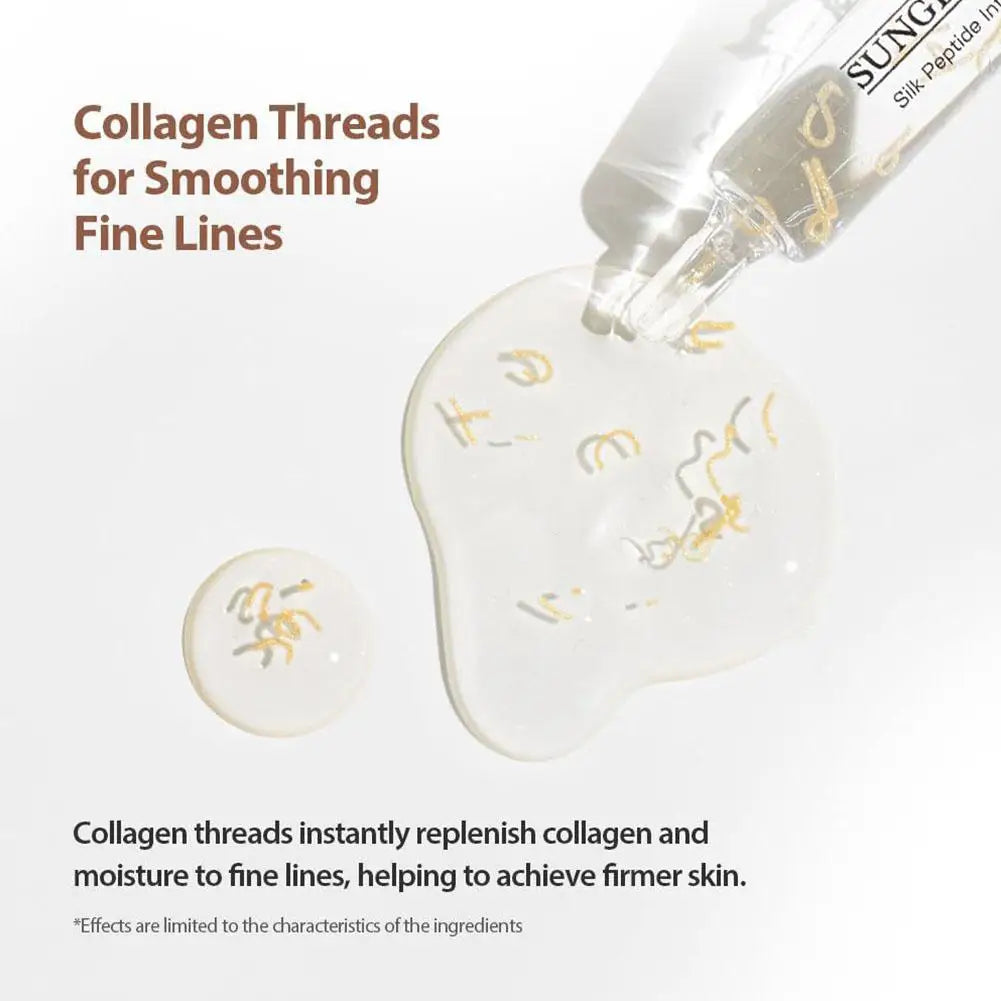 Korean Silk Collagen Peptide Ampoule Face Serum Set Anti-Wrinkle Firming Serum Lifting Moisturizer for Sagging Skin Care 40/50ml