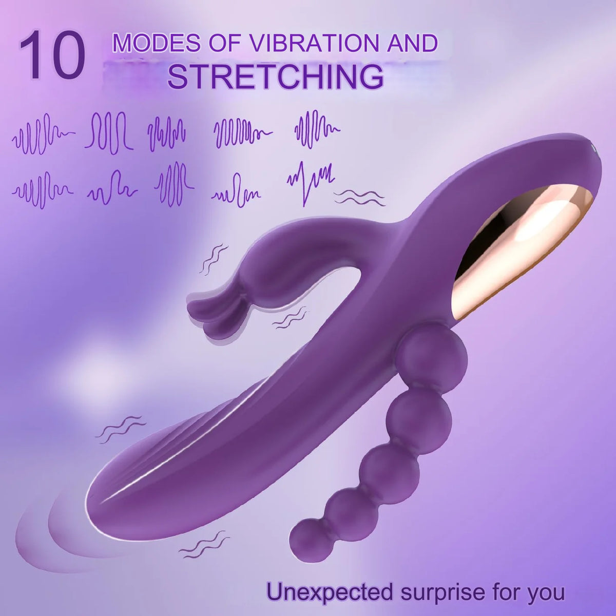 Orgasm Vibrator Vibrating Thrusting Dildo 10 Vibration Clitoris Stimulator Anal Plug Massager Adult Sex Toy For Women Couple Men