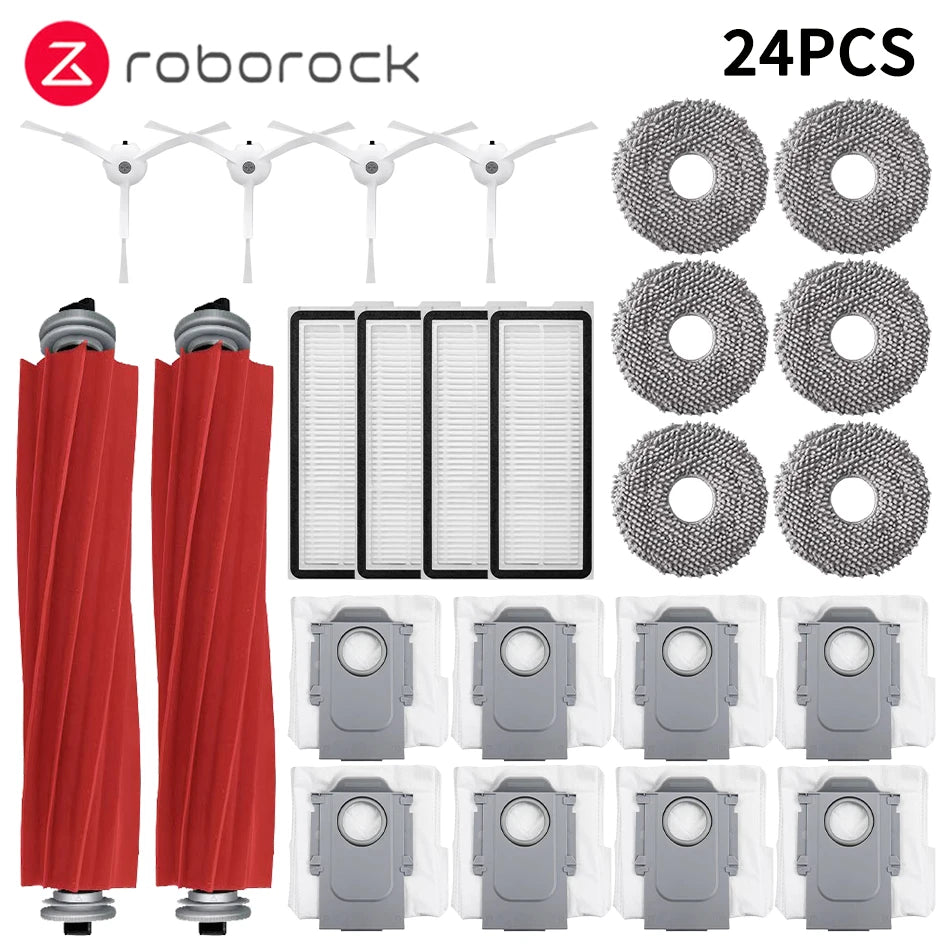 Roborock Q Revo MaxV / Q Revo S / Q Revo Pro Robot Aspirador Accesorio Bolsa De Polvo Cepillo Lateral Principal Filtro HEPA Paño