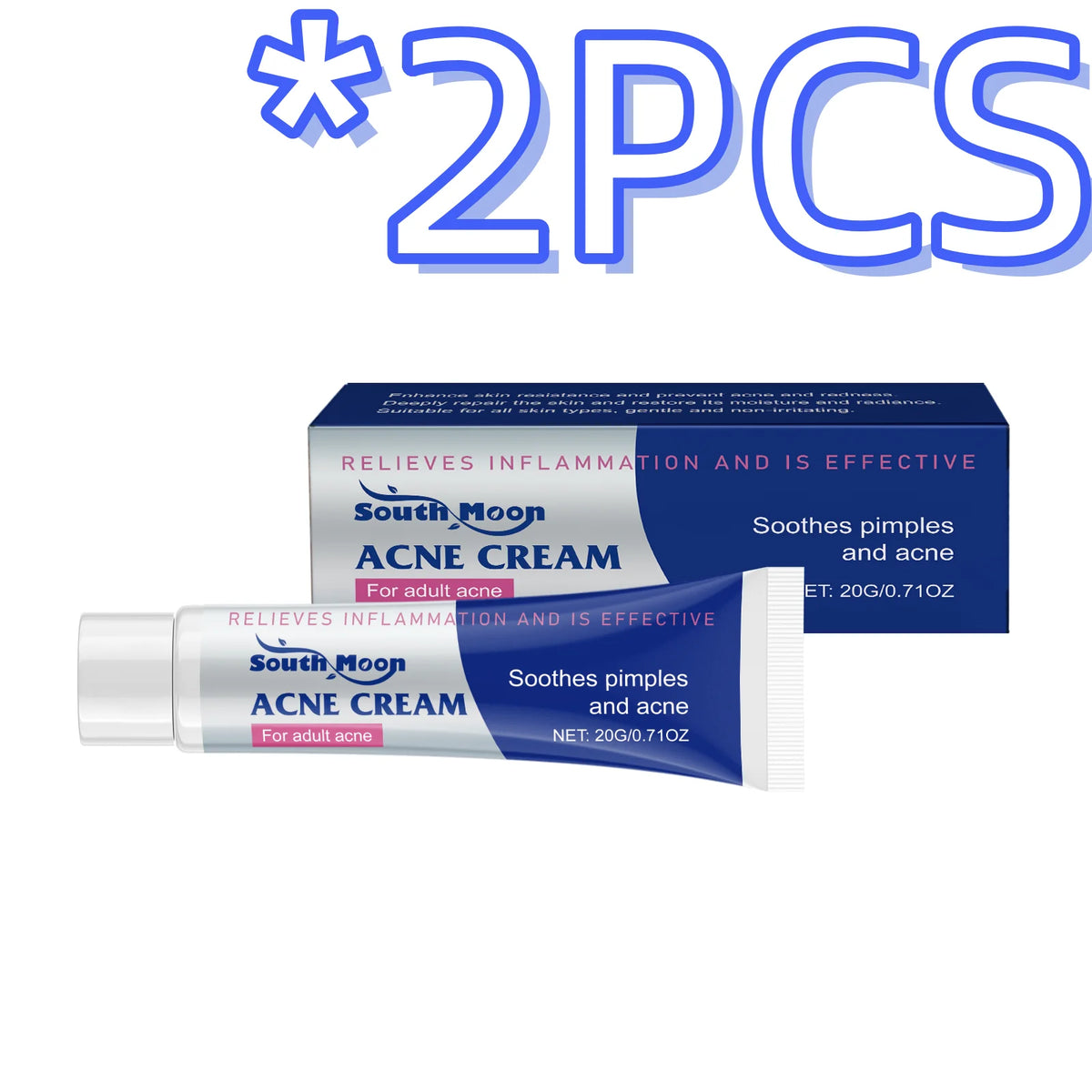 Salicylic Acid Acne Cream Clean Pores Reduce Pimple Fade Acne Repair Damaged Skin Soothe Redness Aloes Extract Repair Acne Cream