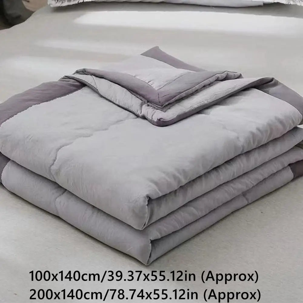 Double Sided Cooling Blanket Cold Effect SkinFriendly Conditioning Quilt Breathable Solid Color Cooler Quilt Summer Cooler Quilt