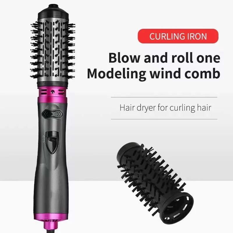 Multifunctional 3 In 1 Hot Air Brush Automatic Rotating Curler Round Rotating Rotating Hair Brush Hot Air Dryer Volumizer Styler