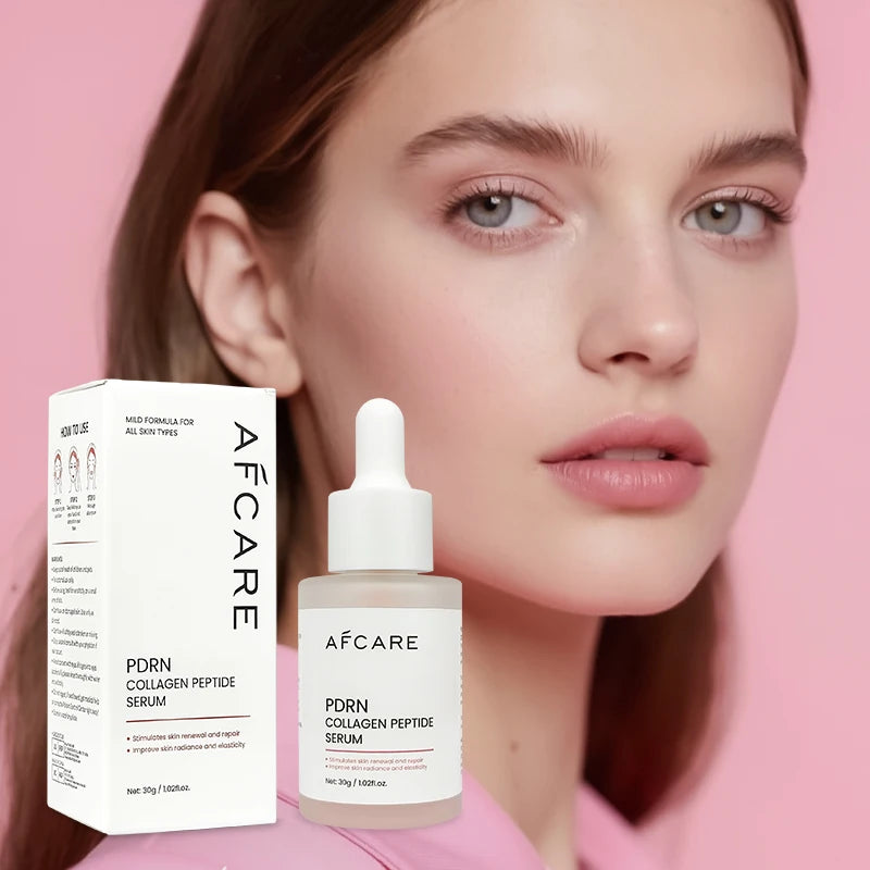 Korean Skincare Pink Intensive Deep Collagen Face Serum with Copper Peptides & Multi Peptides Hydrating Facial Serum for Skin Ca