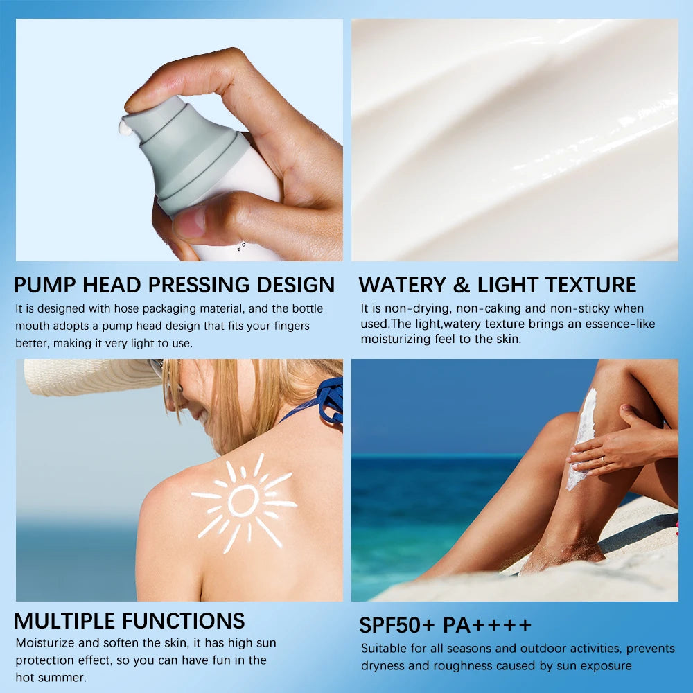SPF50 Facial Centella Sunscreen Protector Solar Sunblock Skin Whitening Cream Korean Moisturizing Protector New Care Body