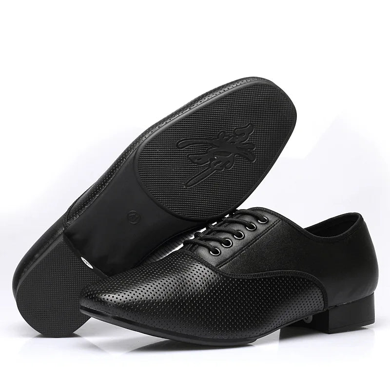Dance Shoe for Men Latin Dance Shoes Genuine Leather Soft Sole Men's Tango Ballroom Modern Dancing Shoes Sneakers Man Adult