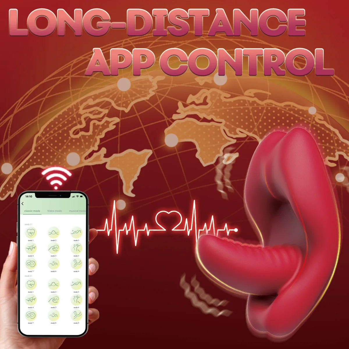 Adult Sex Toys G Spot Vibrator Tongue Lick with 9 Vibrating Clitoral Stimulator with App Remote Control Sex Toy for Woman Couple