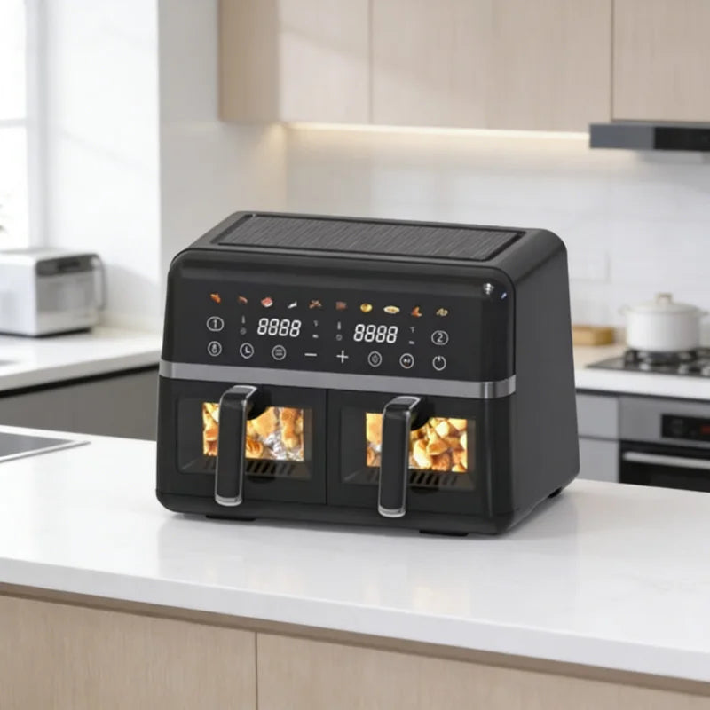 2800w Dual Basket Air Fryer 9l Double Pot Air Fryer Two Zone Smart Kitchen Appliances Freidora