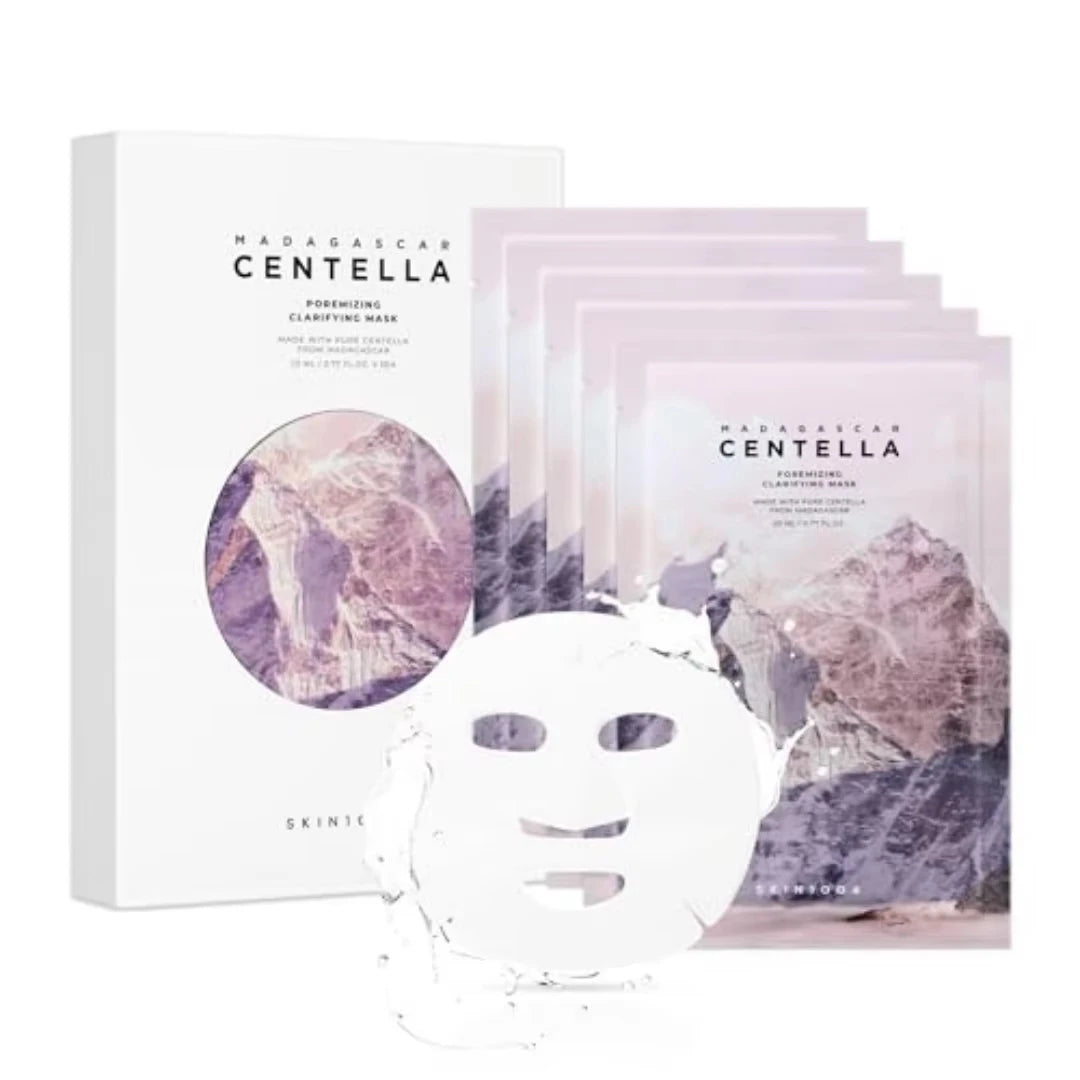 Korea SKIN1004 Centella Asiatica Face Mask 5pcs 25ml Premium Deep Moisturizing and Repairing Essential Skincare Makeup With Box