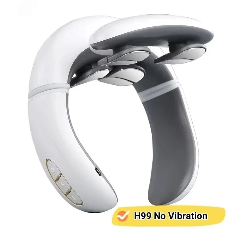 Smart Neck Massage Shoulder Neck Massage Cervical Vertebra Vibrator Heat Relieve Pain Pulse Neck Massage Instrument Health Care