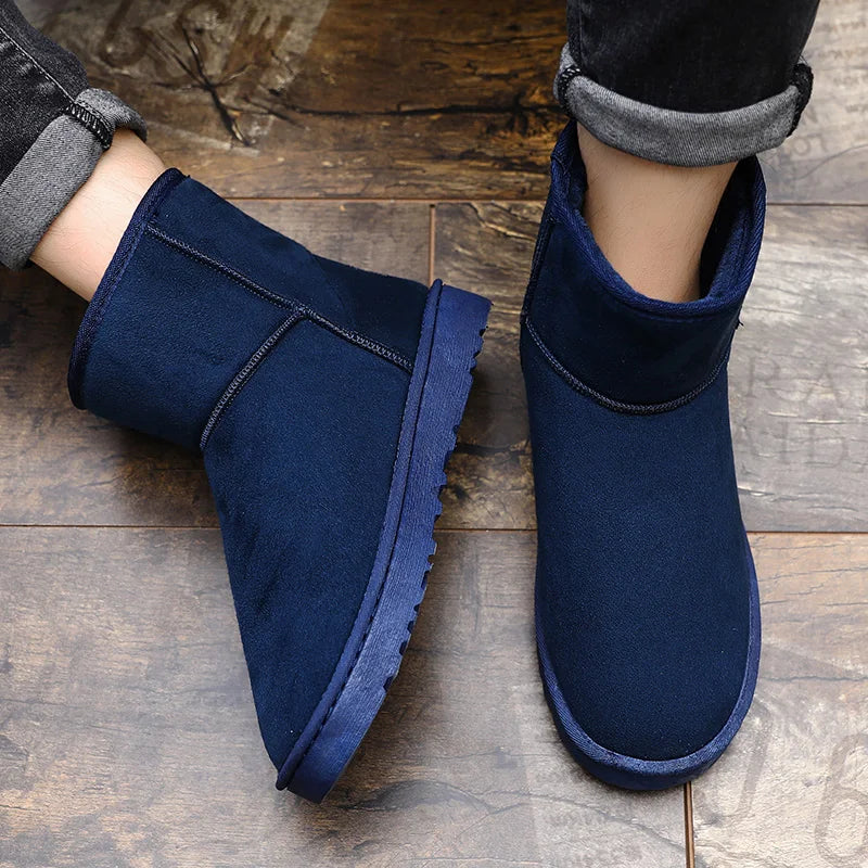 Large Size 49 Snow Boots For Men Women Platform Warm Plush Men's Winter Boots Slip-on Ankle Boots Men Botas Para Hombre