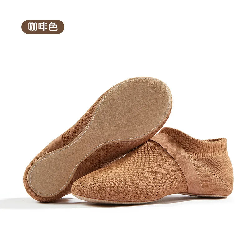 Ballet Flats Dance Shoes for Women Soft Bottom Teacher Class Exercise Shoes Jazz Adult Indoor Latin Practice Shoes