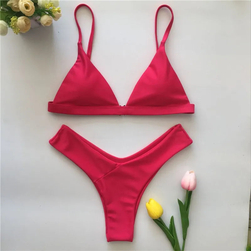 Bandage Sexy Brazilian Bikini Biquini Praia Swimwear Women Hot Swimsuit Traje De Bano Mujer Maillot Femme Monokini Badpak Dames