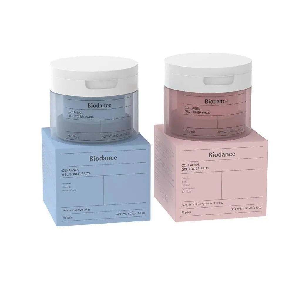 Biodance Korean Skin Care - Collagen Overnight Face Mask, Gel Toner Pads, Ampoule Essence, for Face Barrier Repair, Soothing