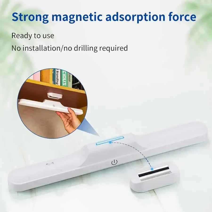 LED Makeup Mirror Light USB Rechargeable Stepless Dimming Magnetic Vanity Lamp For Bedroom Selfie Wardrobe Bathroom Lighting