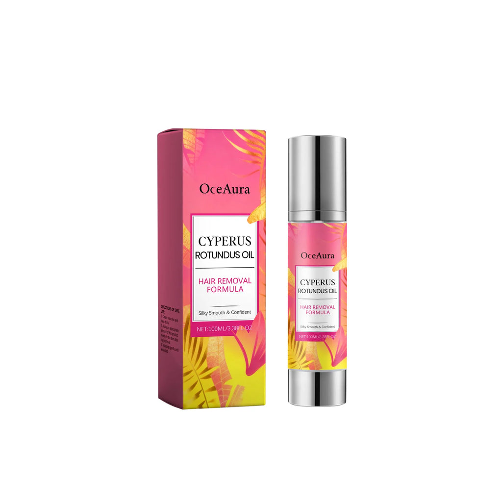 Cyperus Rotundus Hair Removal Care Oil - Anti Hair Growth Inhibitor & Soothing Oil with Roller Ball Post-Shave Skin Hydration