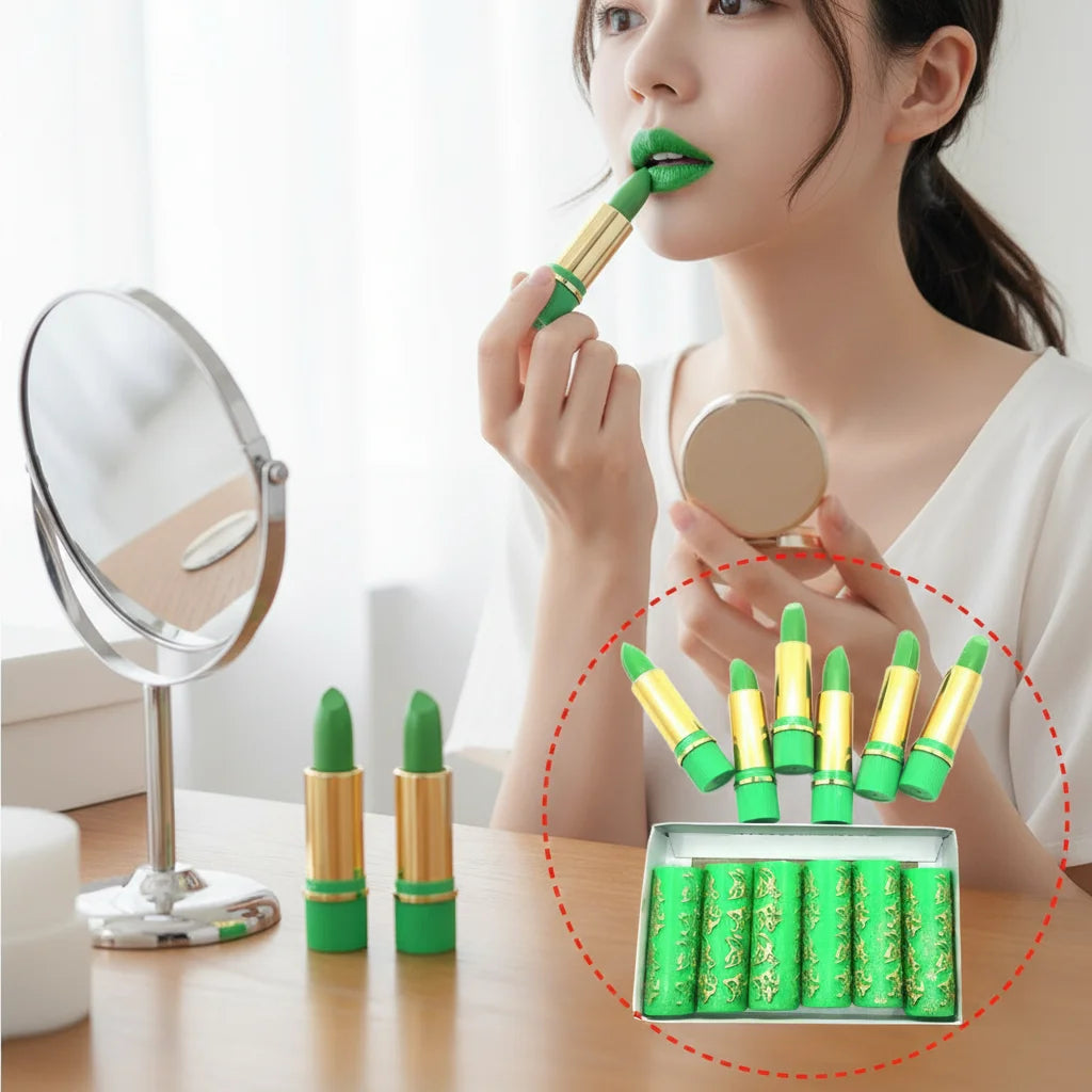 6Pcs/Set Waterproof Lipstick Sexy Lip Stick Matte Velvet Lipstick Color Mood Changing Long Lasting Moisturizing Lipstick Makeup