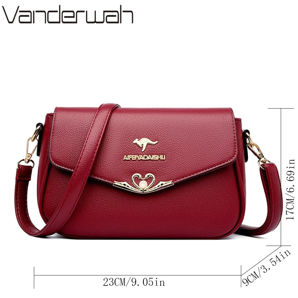 2024 Women's Small Handbags and Purses Female Shoulder Crossbody Bag High Quality Lady Messenger Sac Luxury Design Femme Bolsa