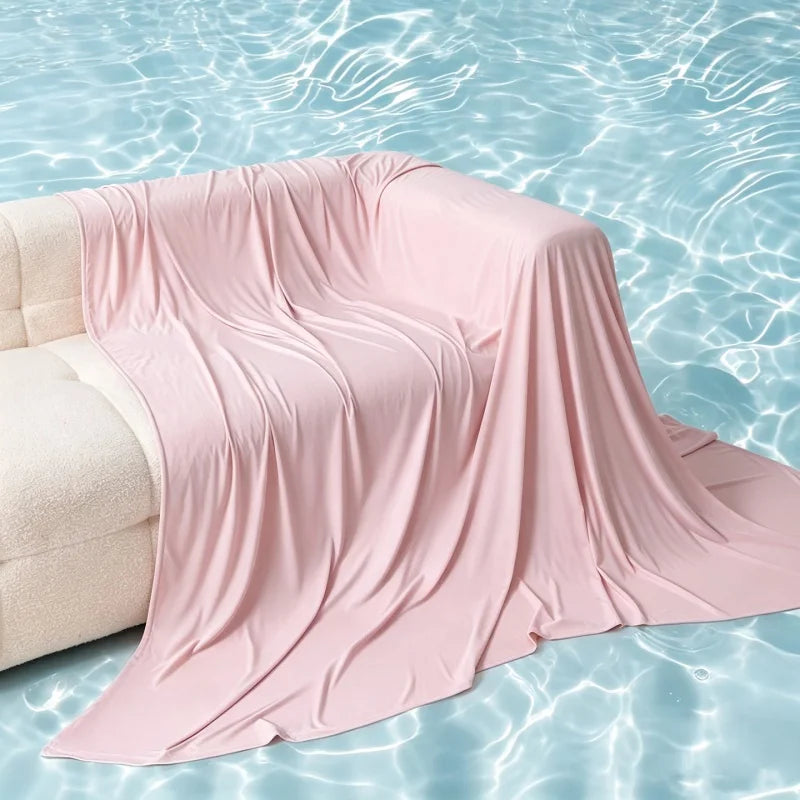 Cool Feeling Ice Silk Cool Blanket Lightweight And Breathable Air Conditioning Skin Friendly Summer Blanket Ice Silk Blanket