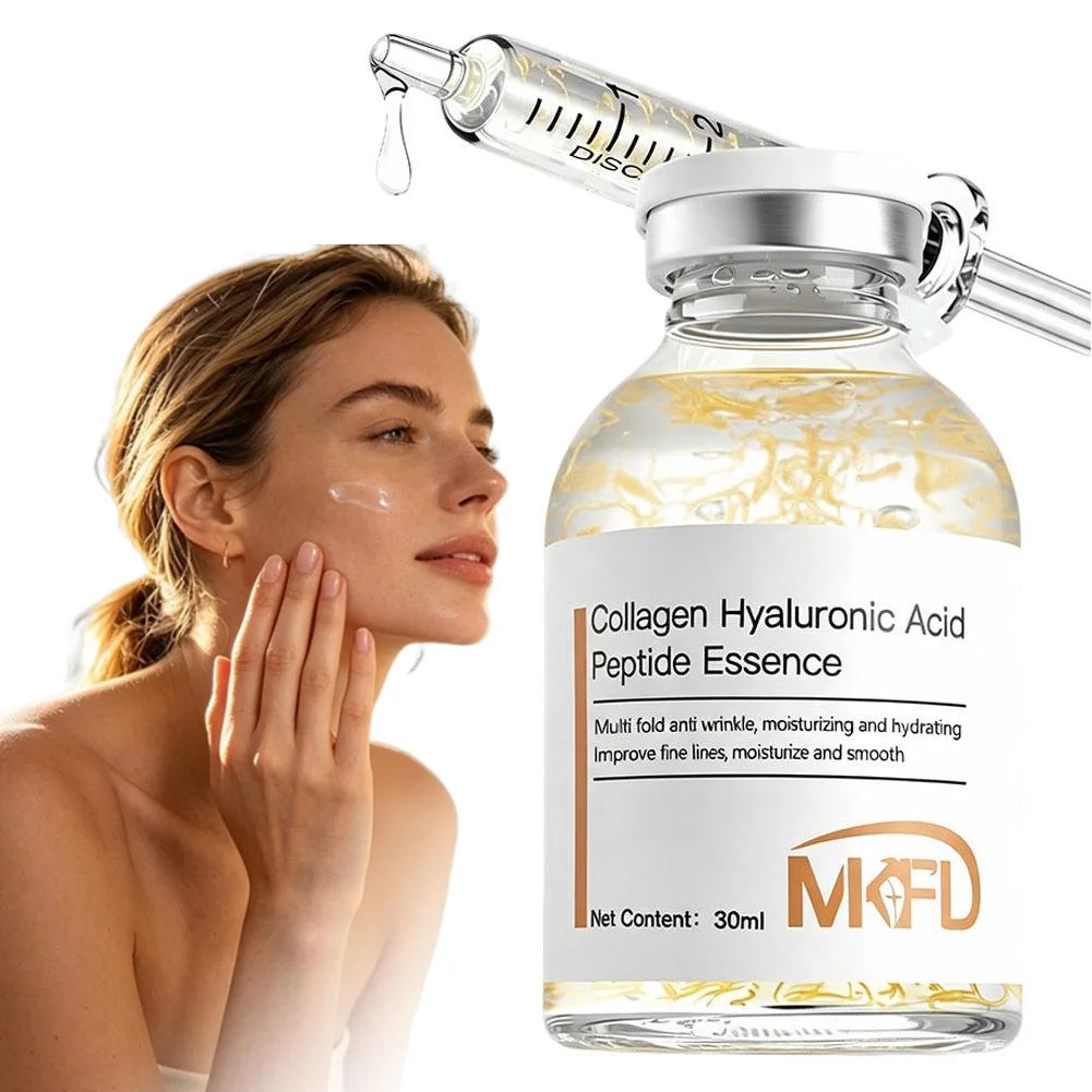Collagen Hyaluronic Acid Peptide Essence Intensive Lifting & Elasticity Boost Moisturizing Firming Face Serum Korean Skin Care