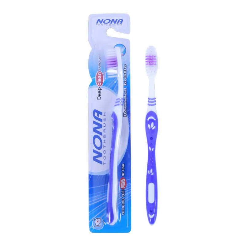 NONA toothbrush, natural, high quality manual toothbrush, soft bristles, suitable for gums, for everyday deep cleaning oral care
