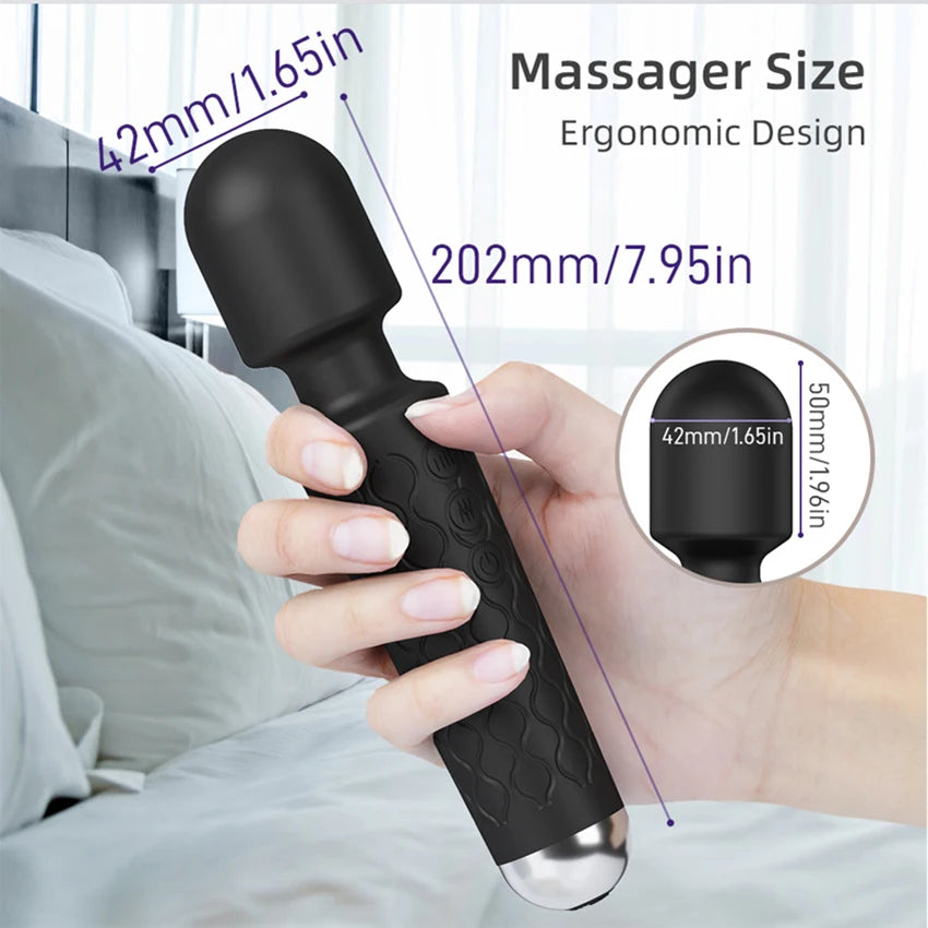 20 Modes Av Stick Vibrator Sex Toys For Women Clitoral Stimulation Massager G Spot Vibrator Masturbators Sexy Toys Adult Product