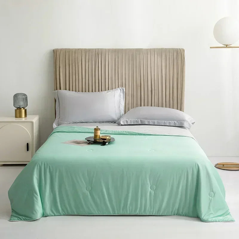 Cold Silky Summer Blanket Cooling Fabric Air Condition Quilt Cool Blankets for Beds Double Side Lightweight Cooled Comforter