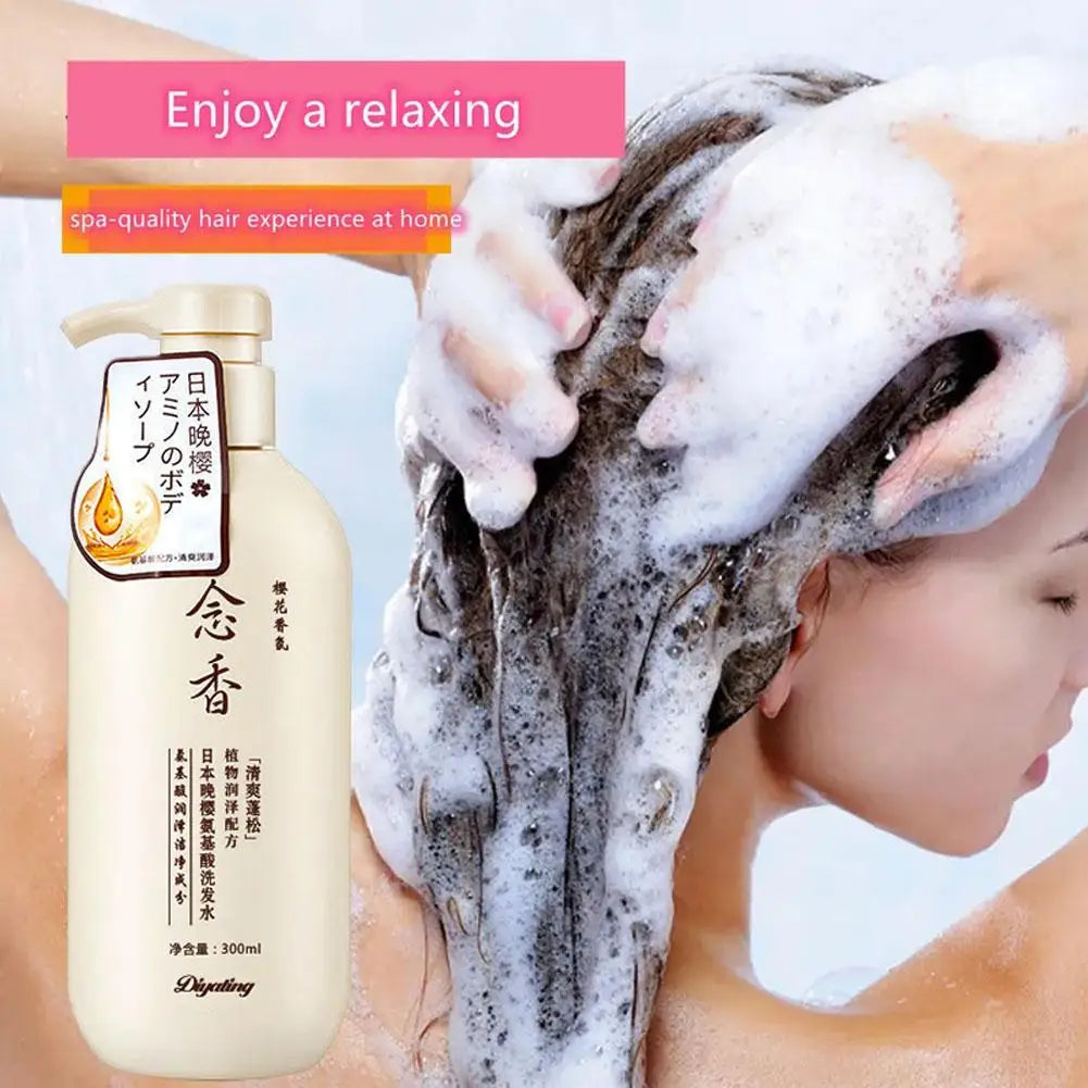 300ML Japanese Shampoo And Conditioner & Body Wash, Amino Acid Fragrant Japanese Shampoo, Japan Evening Shampoo Hair Care